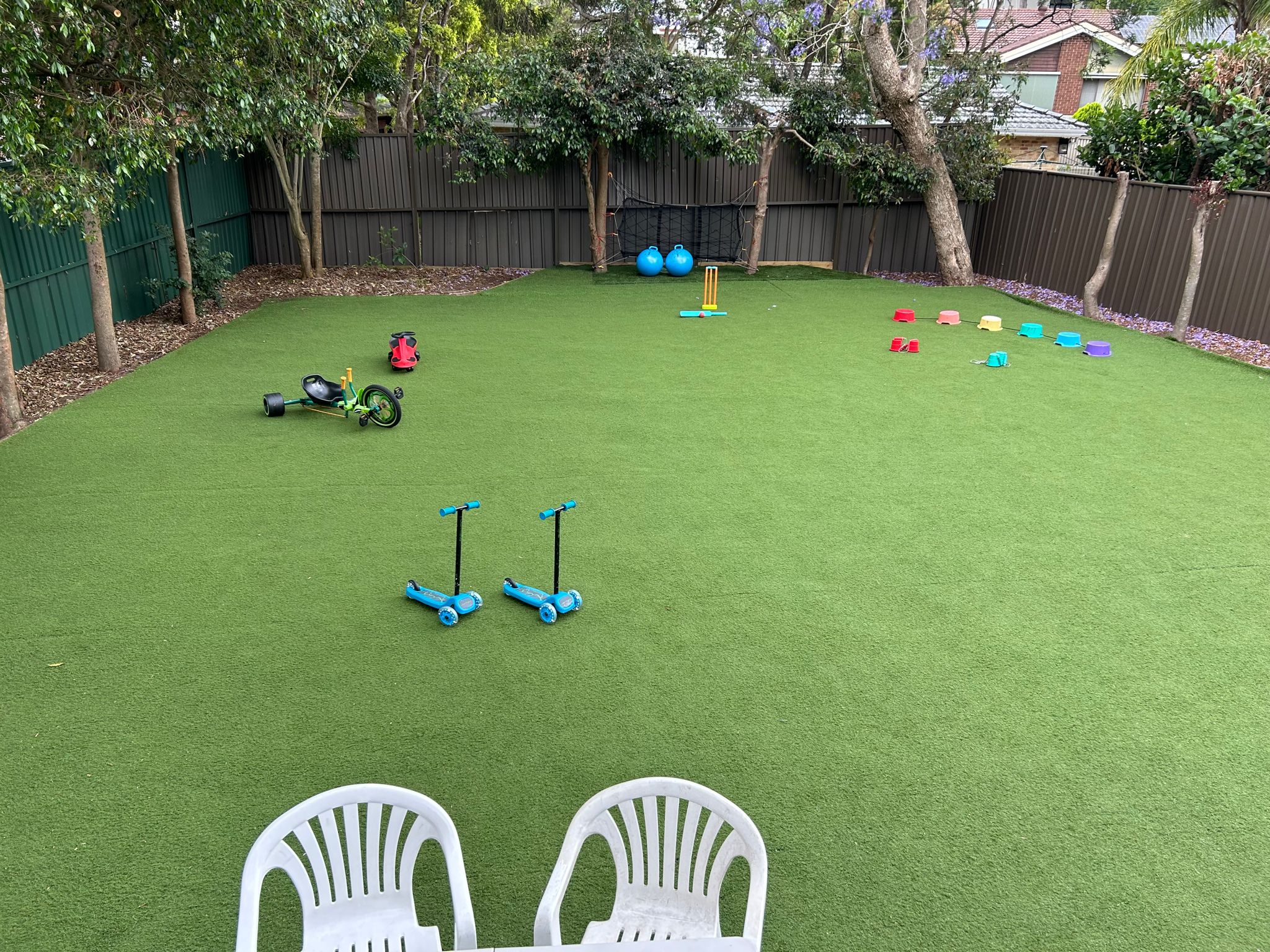 The back garden