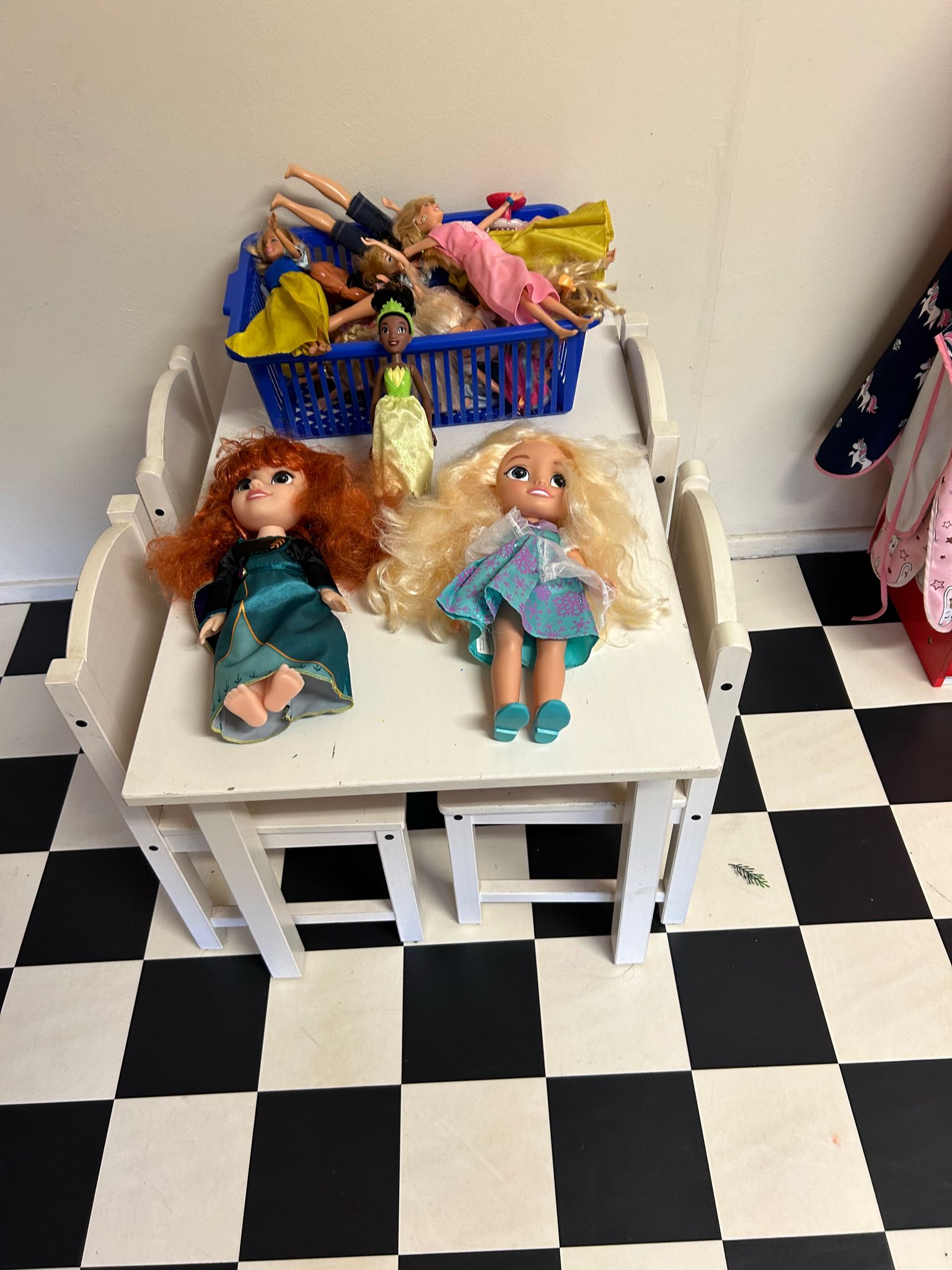 Front room showing Barbie Dolls